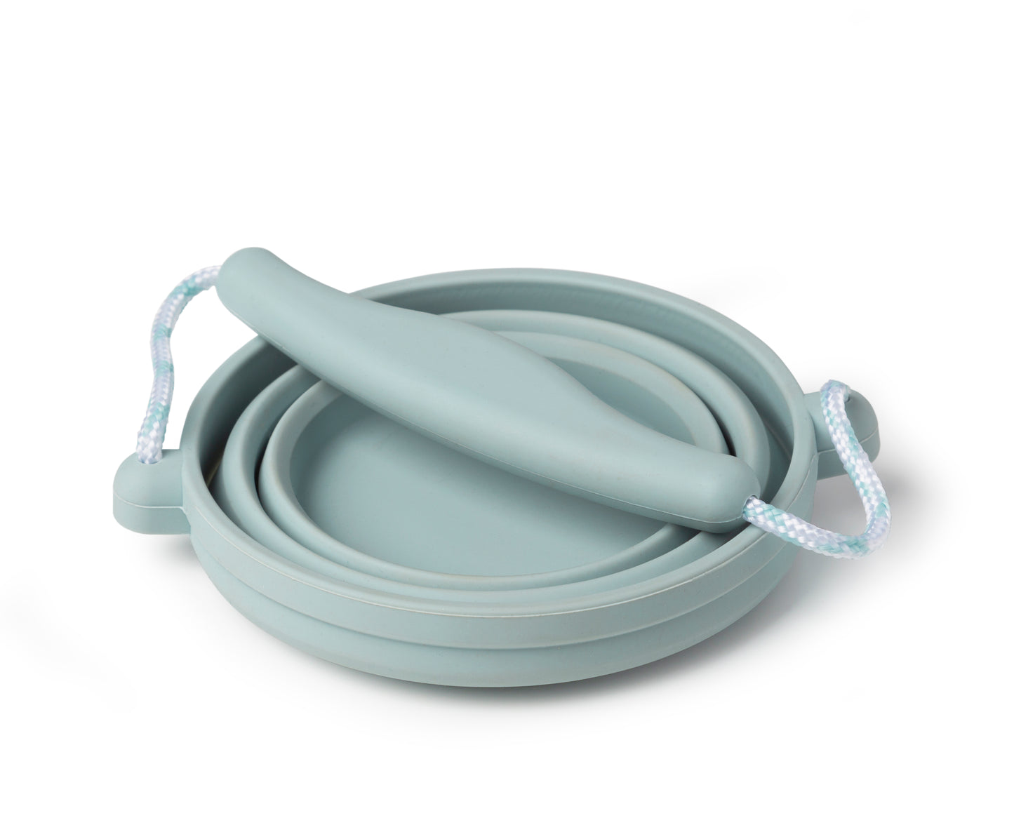 Scrunch Seedling Pot + Trowels - Duck Egg Blue